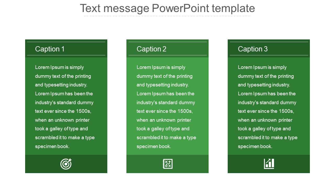 Free - text message powerpoint template presentation